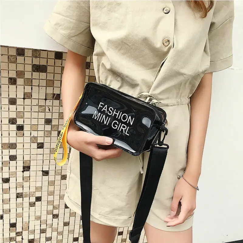 Женская сумка через плечо прозрачная маленькая повседневные сумки тоуты