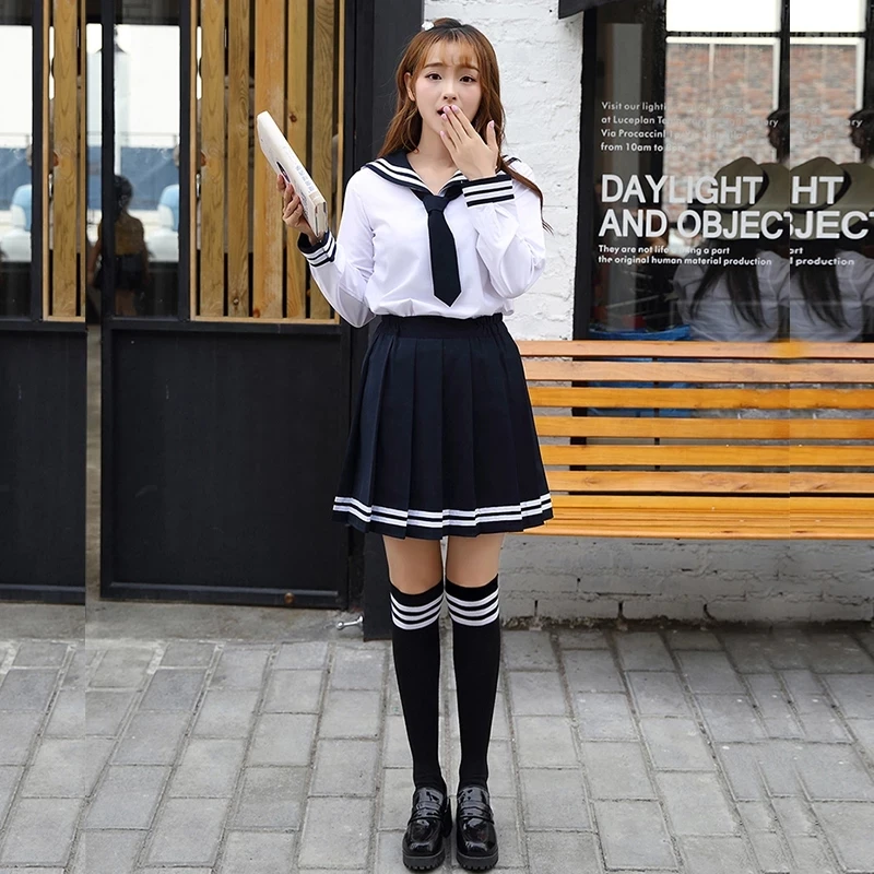 2017 Японсдент Морерное Kawaбка Галстук Коспе Костюно Синийress Супрода|cosplay costume|kawaii