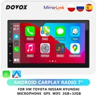 Автомагнитола DOVOX, мультимедийный плеер на Android, с GPS, для VW Toyota Nissan Hyundai
