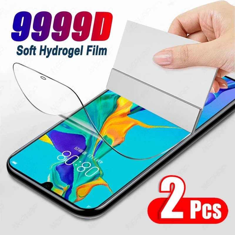 

2Pcs Hydrogel Film Screen Protector For Huawei P30 Pro P40 P20 P30 Lite Screen Protectors On Honor 10 20 Pro 9 V9 P Smart 2019 Z