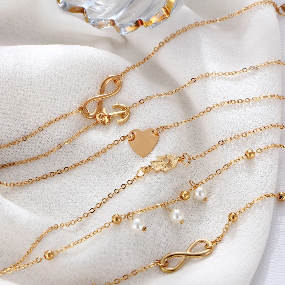 2021 трендовый Новый стиль Модные ювелирные изделия Сердце якорная головка