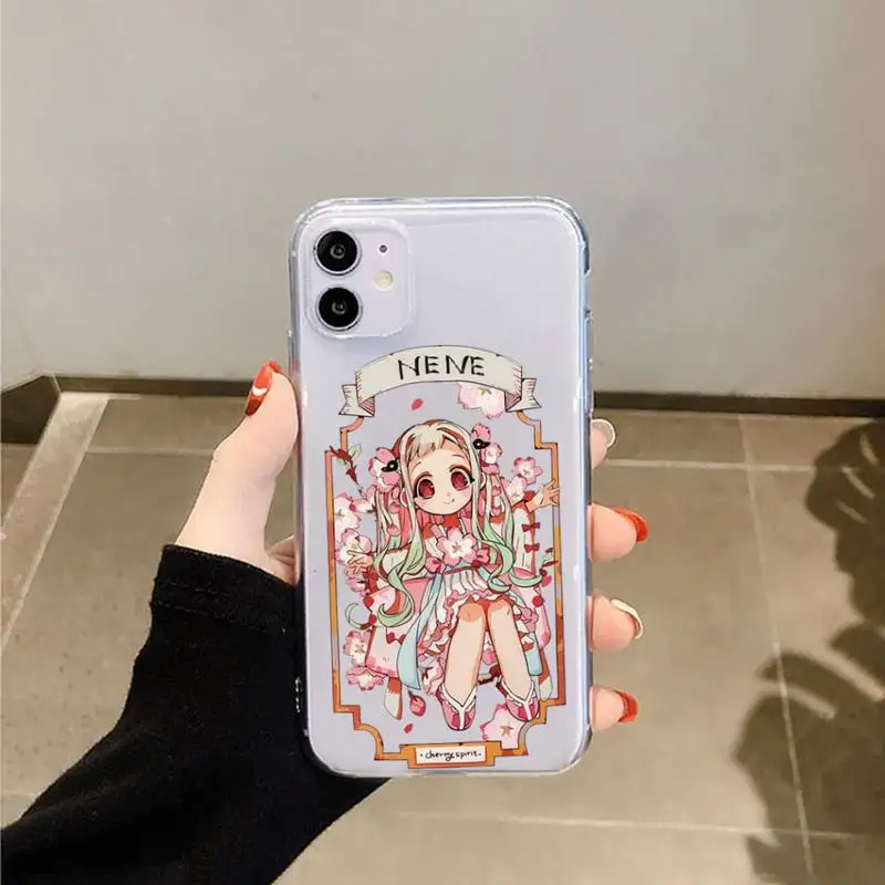 

Toilet Bound Hanako Kun anime Phone Case Transparent for iPhone 6 7 8 11 12 s mini pro X XS XR MAX Plus