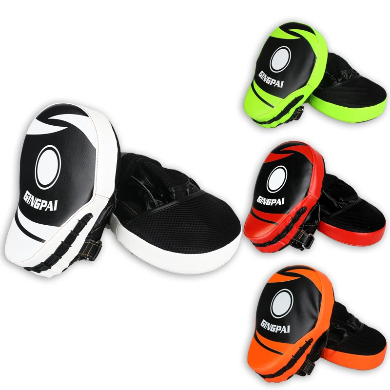 MMA Муай Тай и тхэквондо штамповка кривые колодки из искусственной кожи Sanda