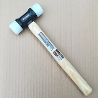 32mm 35mm nylon hammer leathercraft carving hammer with white wax wood handle diy installation hammer repairing tools