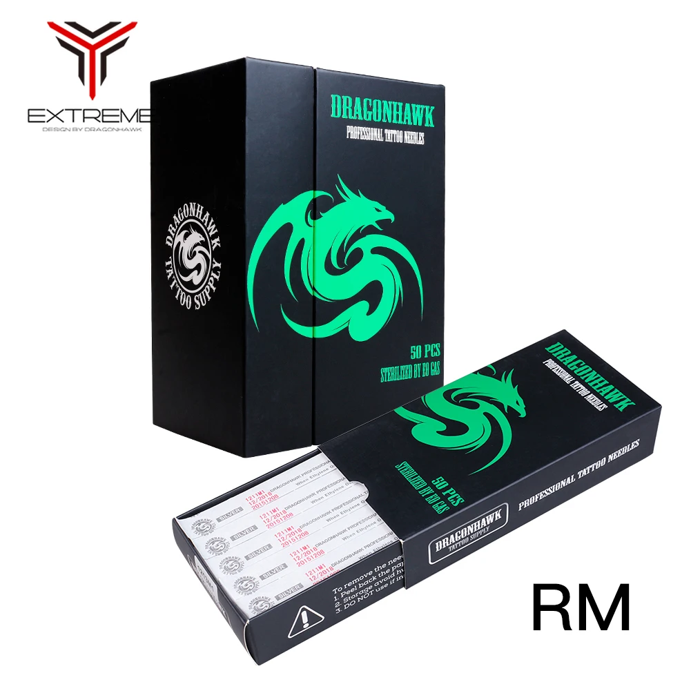 Одноразовые Стерильные тату иглы изогнутые серебряные стандартные Иглы Magnum