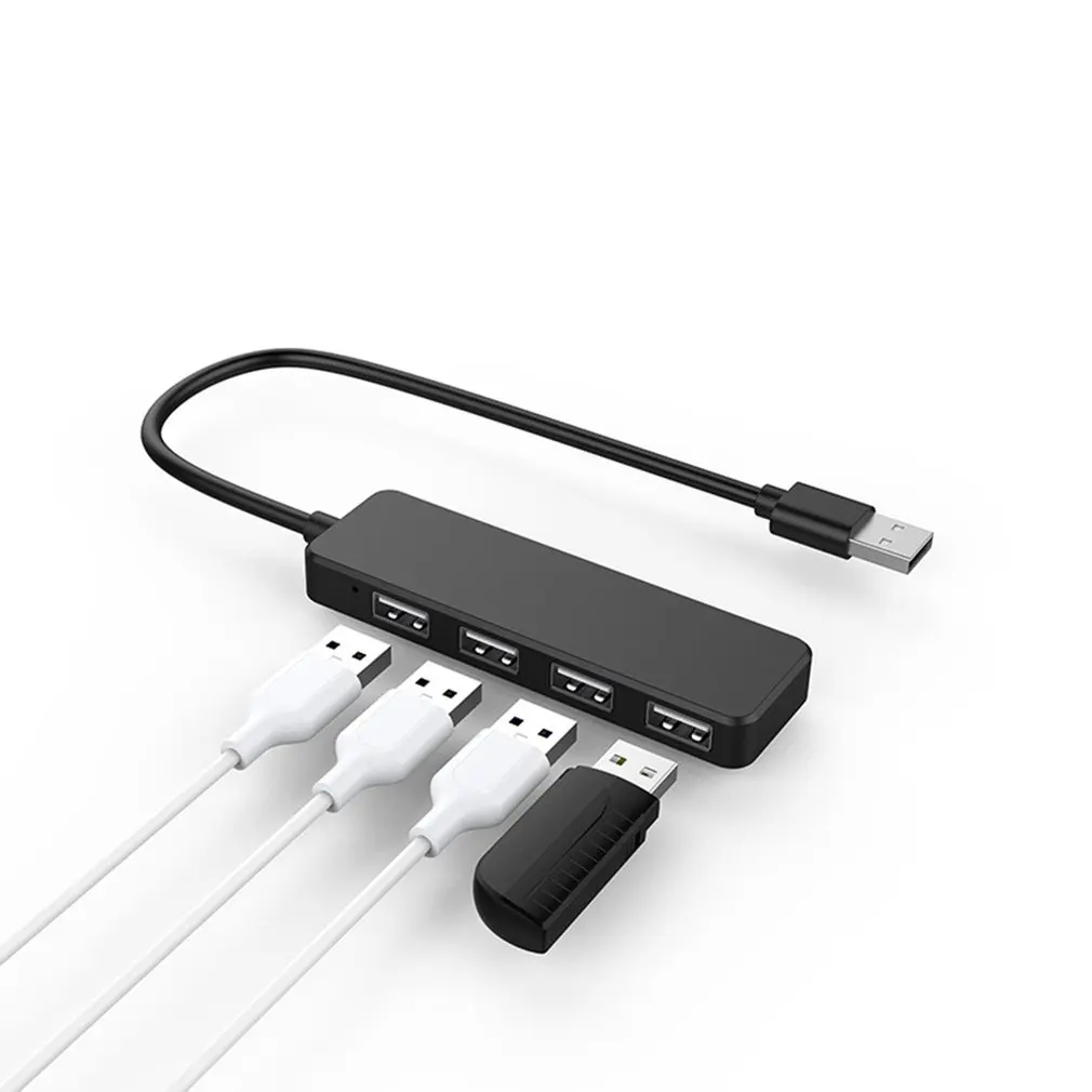 

Mini USB HUB Multi 4 Ports High Speed USB 2.0 Splitter Portable For Windows Mac OS Android Laptop Accessories