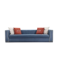 light luxury solid wood sofa living room modern simple leather sofa tea table combination designer furniture