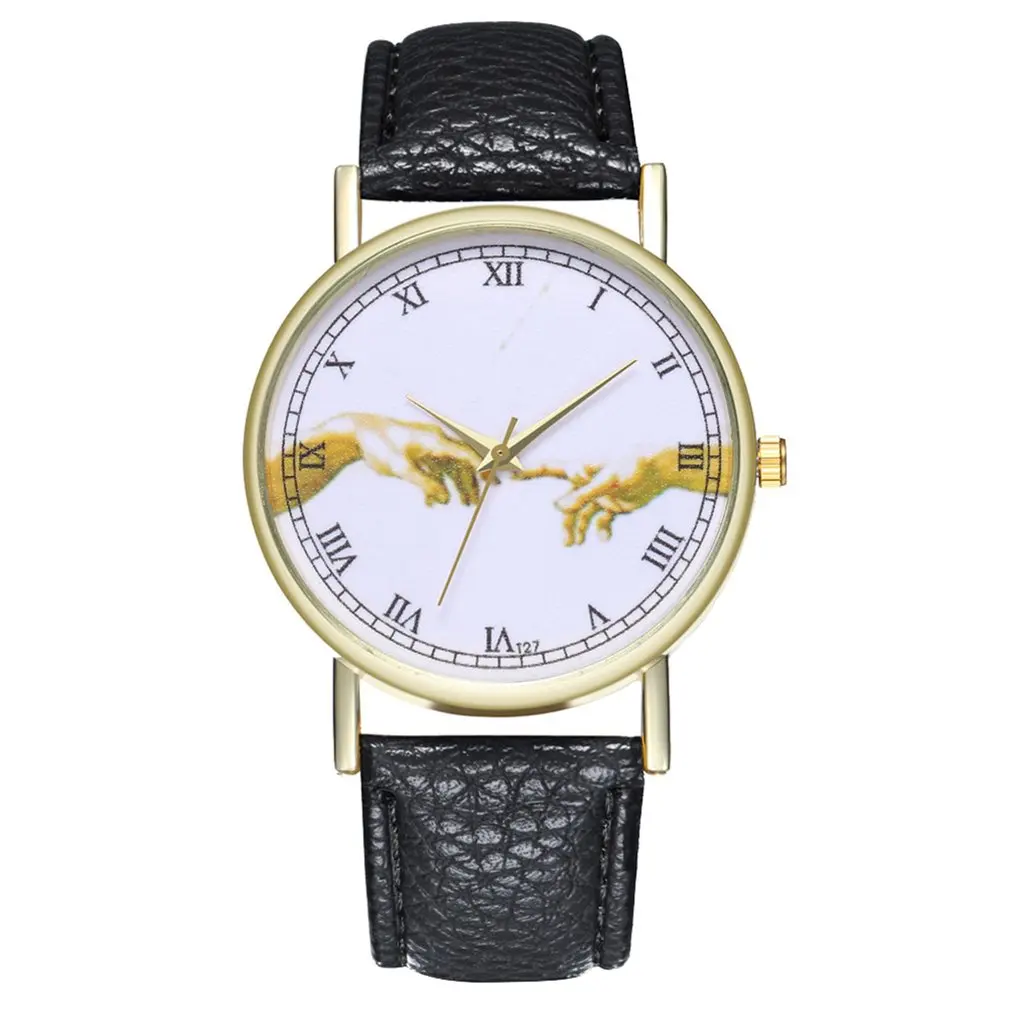 Часы наручные женские кварцевые с изображением Микеланджело люксовый