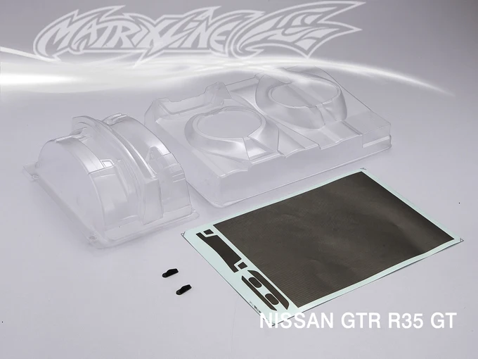 1 комплект GTR35 GT 1/10 1:10 drift RC PC корпус 195 ширина прозрачный чистый не окрашенный drift корпус RC hsp hpi trax Tamiya