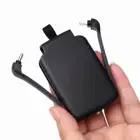 Мини-брелок для ключей, милое беспроводное невесомое магнитное портативное зарядное устройство с Type C и подсветкой