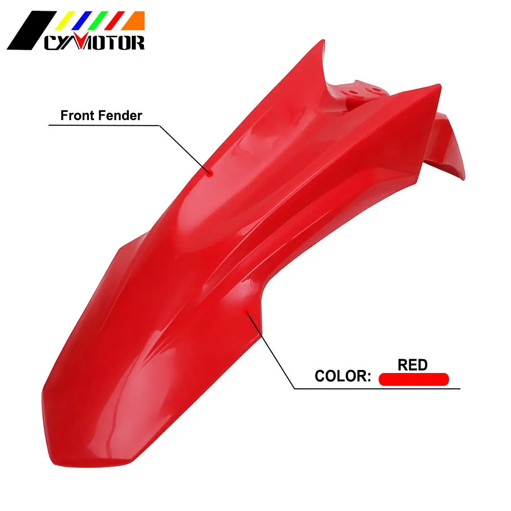 Мотоциклетная Красная Пластиковая передняя защита от брызг крышка аксессуары