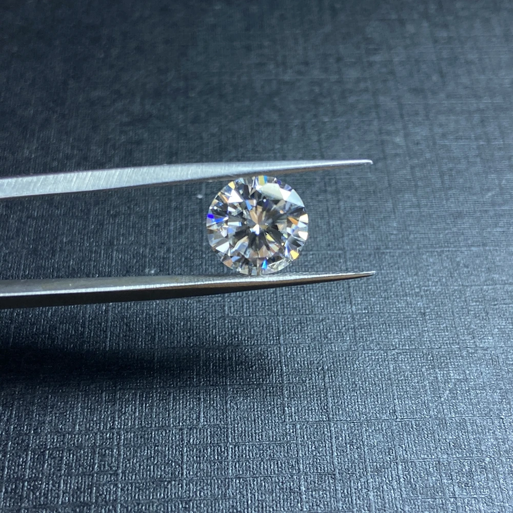 Lab Creat Loose Moissanite Diamond 0 5 карат мм Белый D Цвет отличная огранка VVS1 камень для серьги