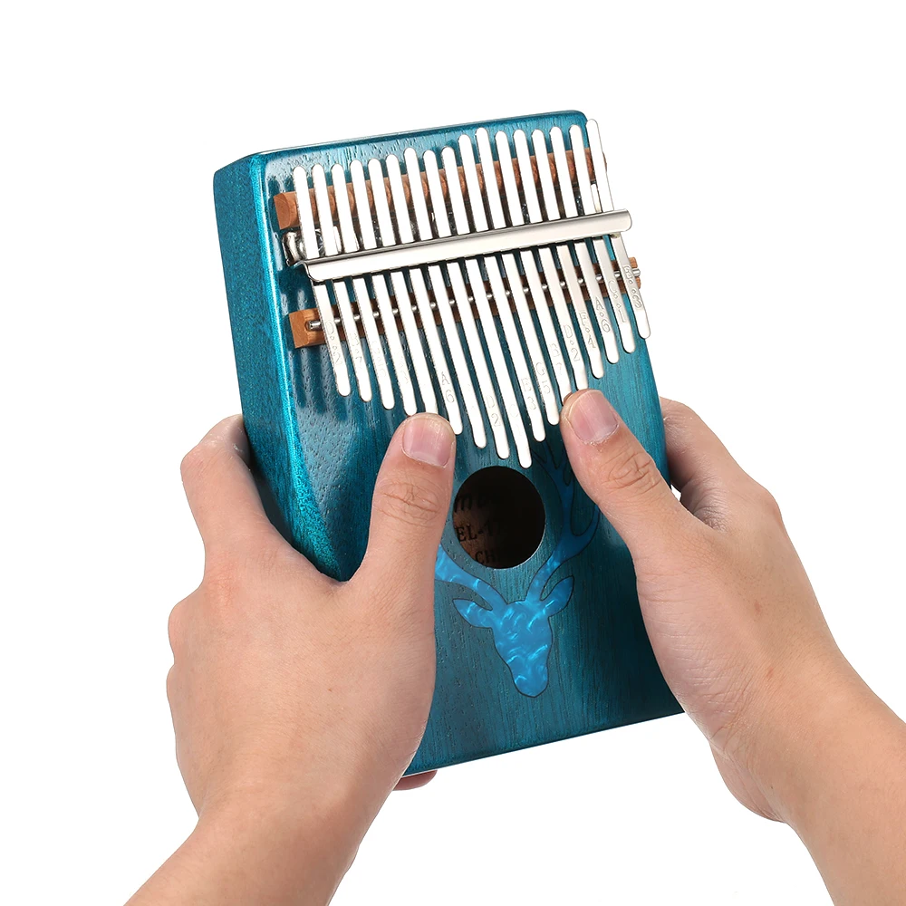 Портативный 17 клавиш калимба Лось игрушечное пианино с молоток музыкальный
