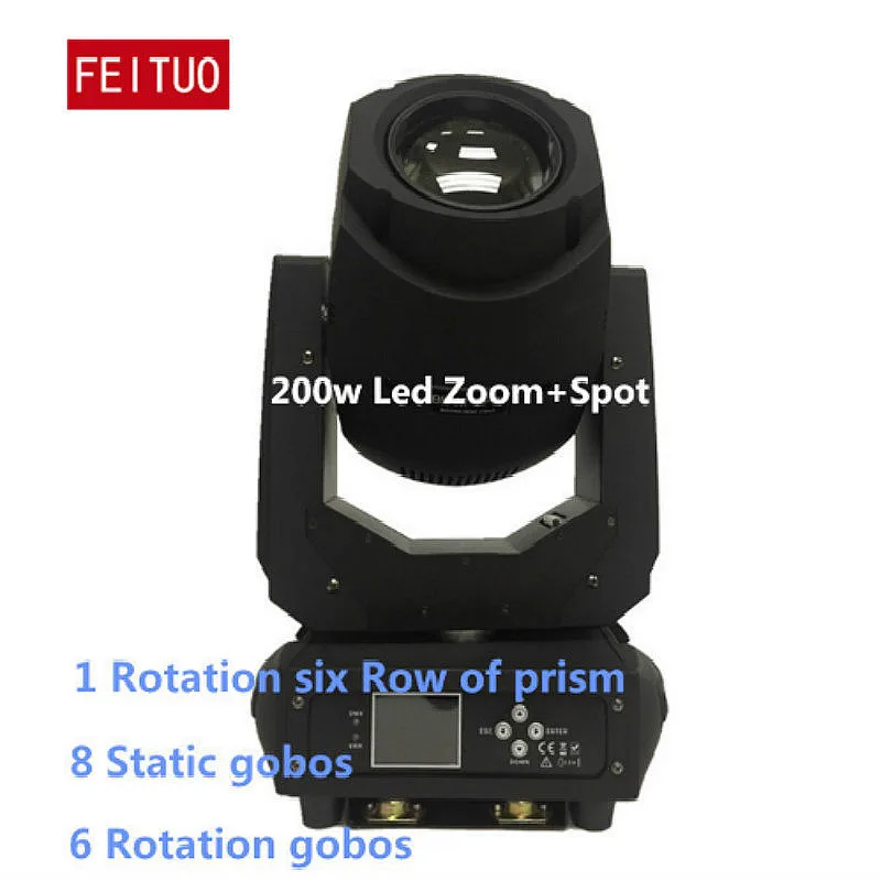 Feituo гобо сценический светильник с подвижной головкой 200W Светодиодный DMX