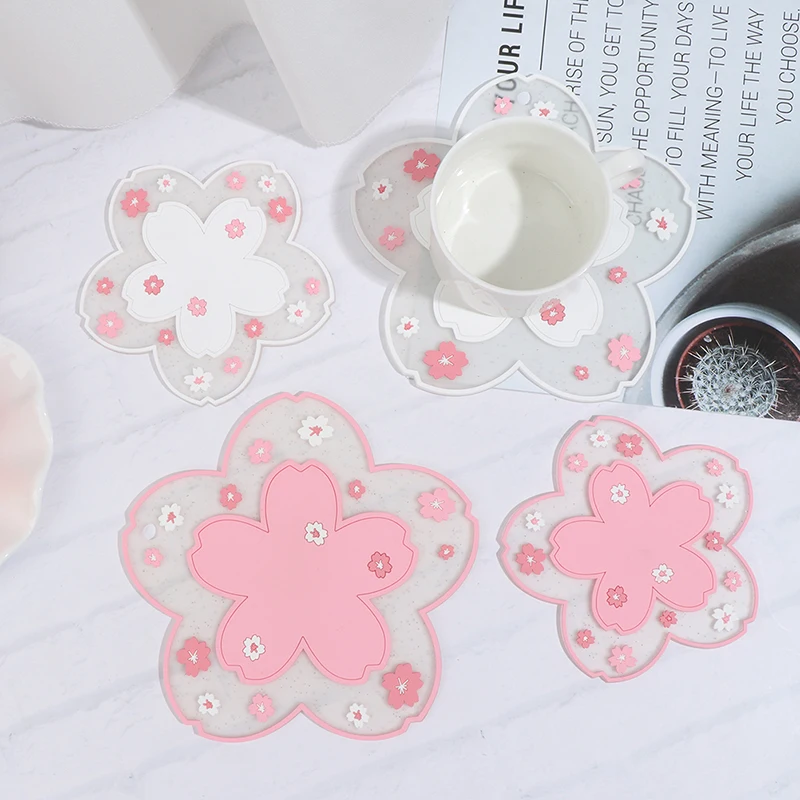 2 шт. японский стиль вишневый цвет теплоизоляционный коврик для стола