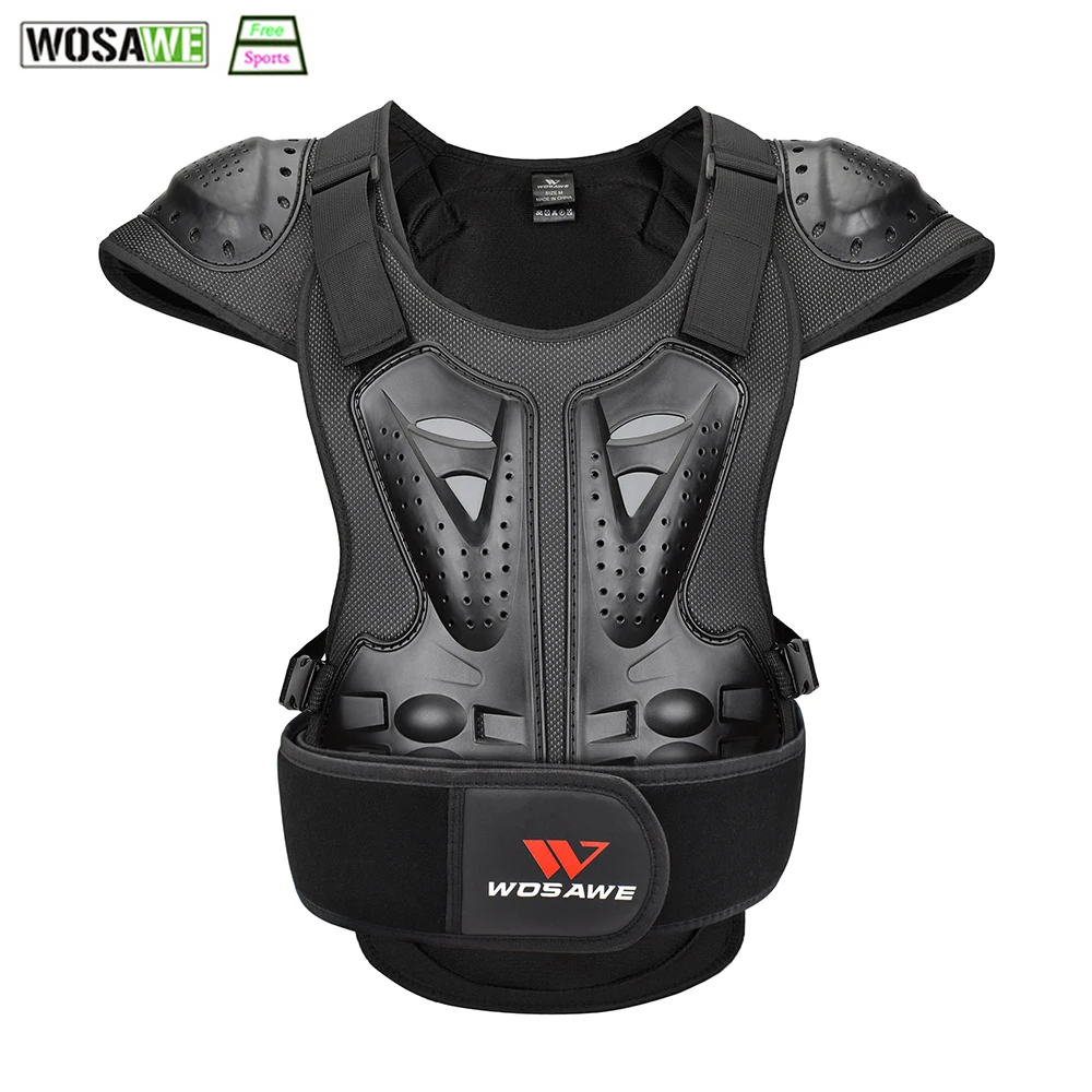 

WOSAWE Adults Cycling Protection Jacket Outdoor Sports Skiing Skateboard Bicycle MTB Protective Gear Chest Protect Back Support