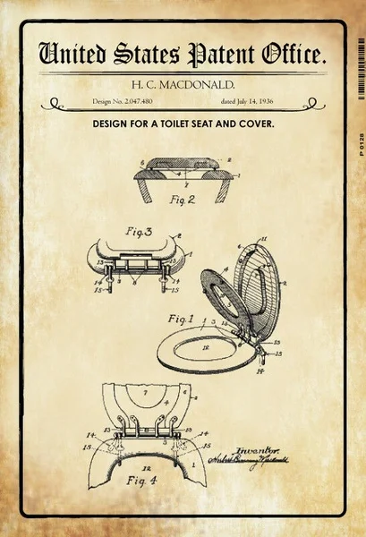 

Очки для туалета, сертификат 1936, металлическая пластина, подпись, жестяной знак 20X30