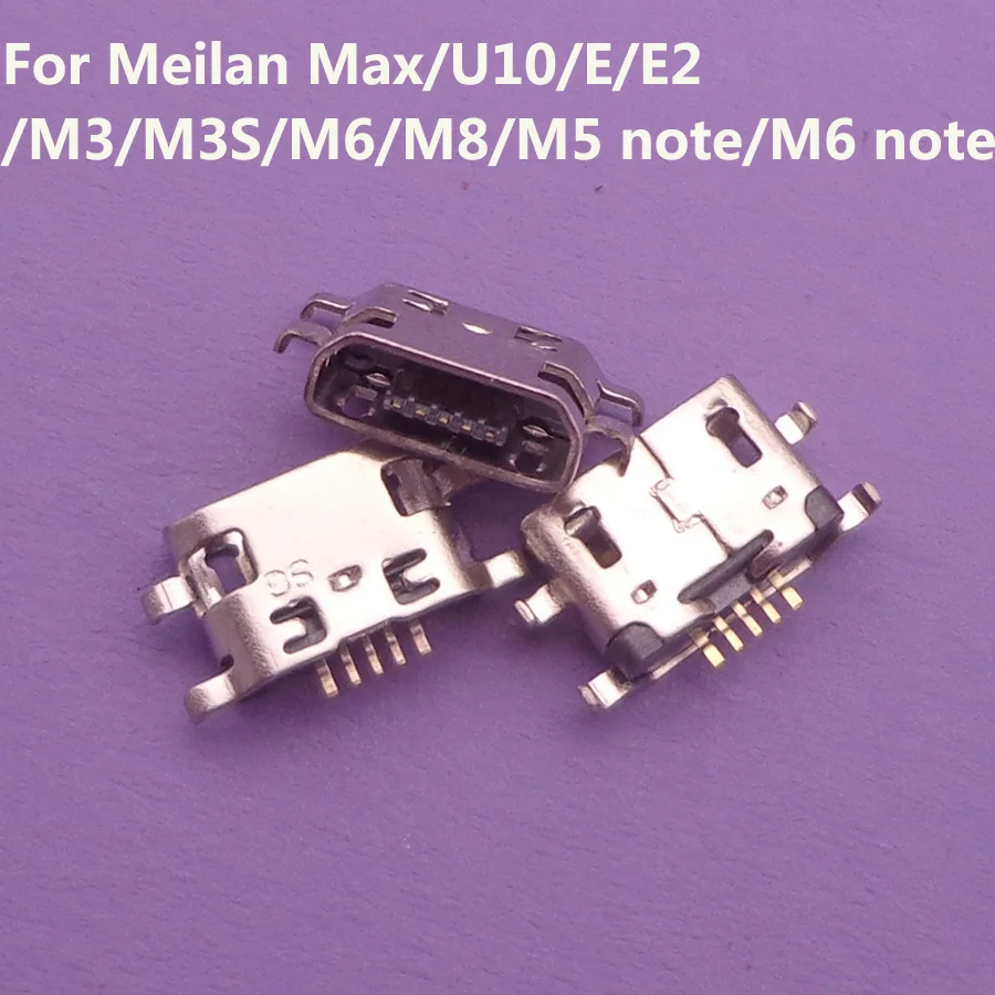 10 шт. микро мини USB разъем зарядный порт док-станция сменный для Meilan 6T S6 M3 M3S M8 M6 M5 Note