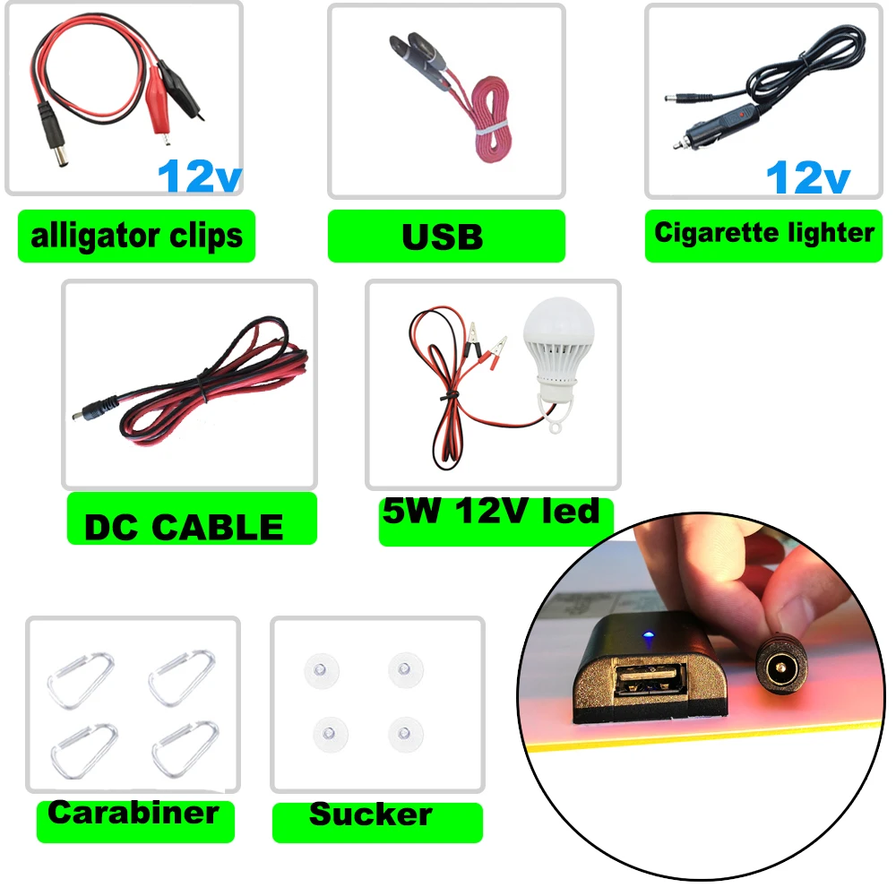 Гибкая солнечная панель 30 Вт 12 в солнечное зарядное устройство 10A контроллер для