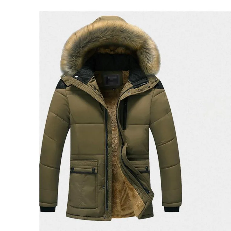 Новинка 2019 года зимнее мужское плотное пуховое хлопковое Стеганое пальто с