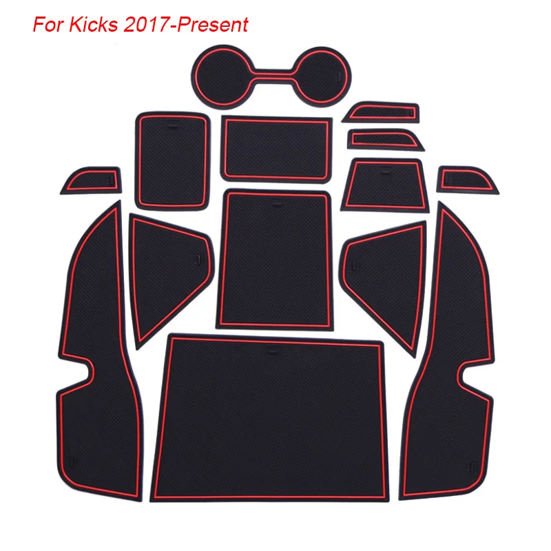 23 шт. Автомобильный стиль для Nissan Kicks Murano Z52 2015-2020 Латексный коврик для окошек ворот интерьера. Нескользящий пылезащитный аксессуар.