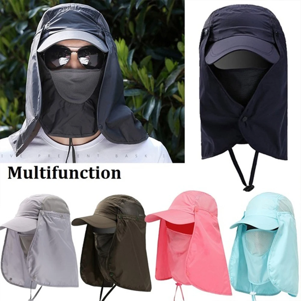 

Summer Fashion Women Men Anti UV Cap Breathable Snapback Casual Sun Neck Protection Quick-Drying Fishing Outdoor Cycling Hat