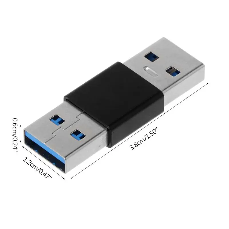 

1 pc High Speed USB 3.0 Male to Male M-M Extender Adapter Gender Changer Connector Coupler