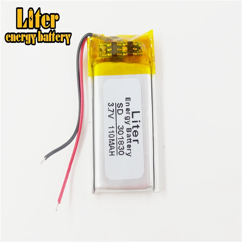 MP3 MP4 3 7 V литиевая батарея 301830 031830 110mah Bluetooth Батарея диктофон звуковая карта |