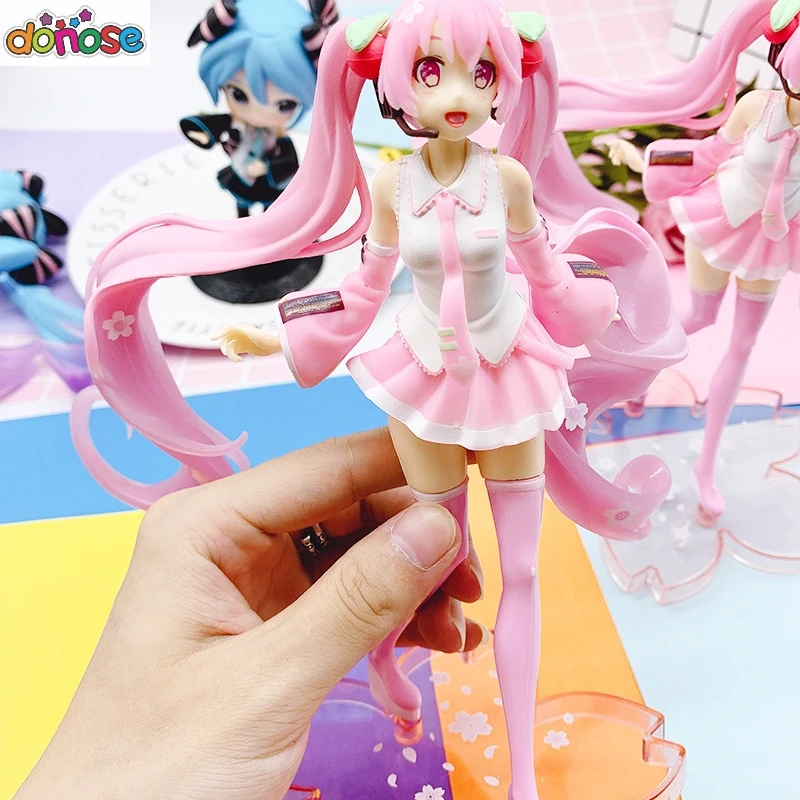 Хацунэ Мику Figma 394 персонаж вокальный серия 01 V4X figma 200/100/014 ПВХ фигурка Коллекционная модель игрушки - Цвет: pink no box