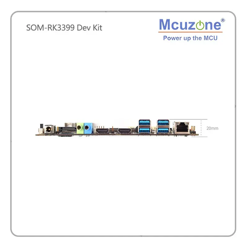 SOM-RK3399 AI Developer kit WiFi BT Поддержка Гбит/с Ethernet и двухэкранный дисплей Android/Ubuntu/QT/buildroot