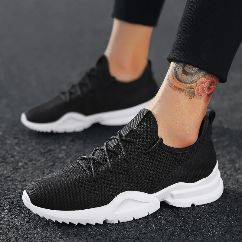 Мужская Мода кроссовки из дышащего материала светильник с сетчатой вставкой