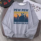 Свитшоты Pew Madafakas с мультяшным принтом, новинка, Мужская толстовка, уличная одежда, брендовая мужская толстовка с длинным рукавом, мужской спортивный костюм в стиле Харадзюку