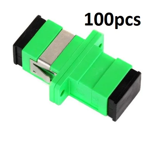 100 шт. SC APC адаптер SM оптический фланец переходник разъем и муфта Ftth волоконно
