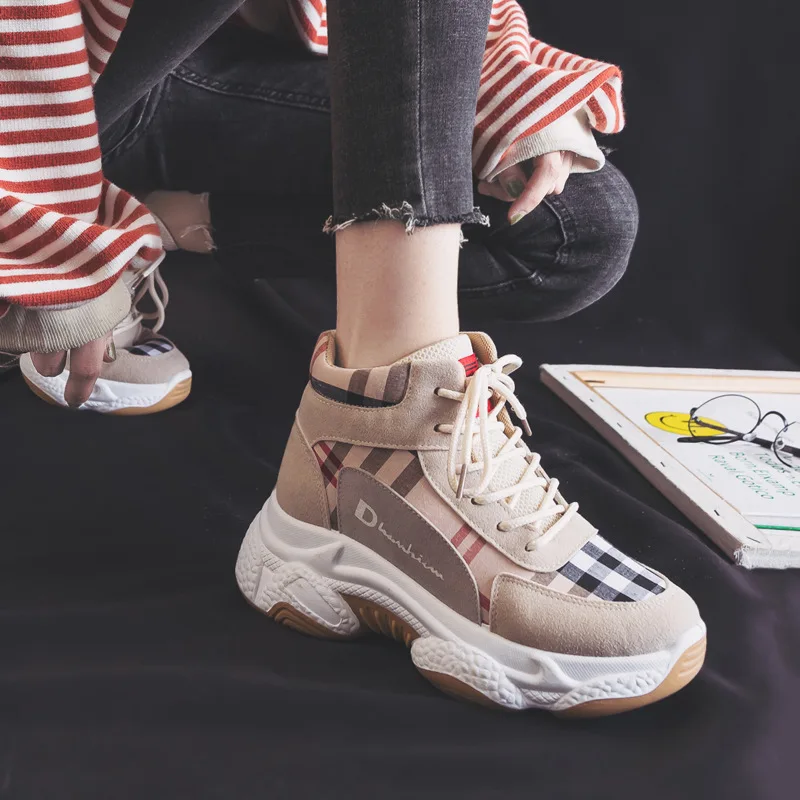 Новинка 2019 года женская обувь с высоким берцем все виды модной обуви