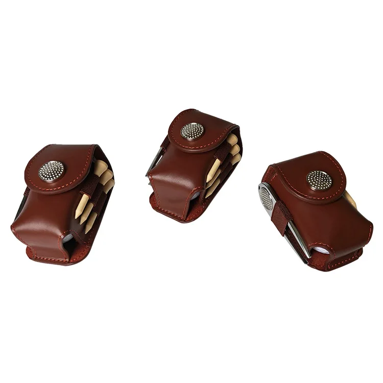 Мини-сумка для гольфа из искусственной кожи с зажимом