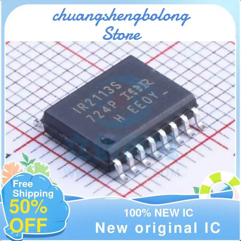 

Драйвер питания IR2113STRPBF IR2113S SOP-16, новый оригинальный IC, 10-200 шт.