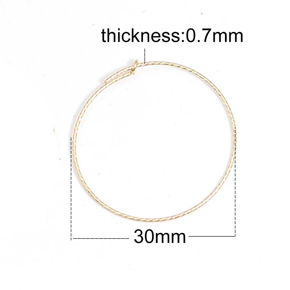 Beadsnice ID39814smt4 1 пара/лот позолоченные круглые серьги кольца ювелирные изделия для