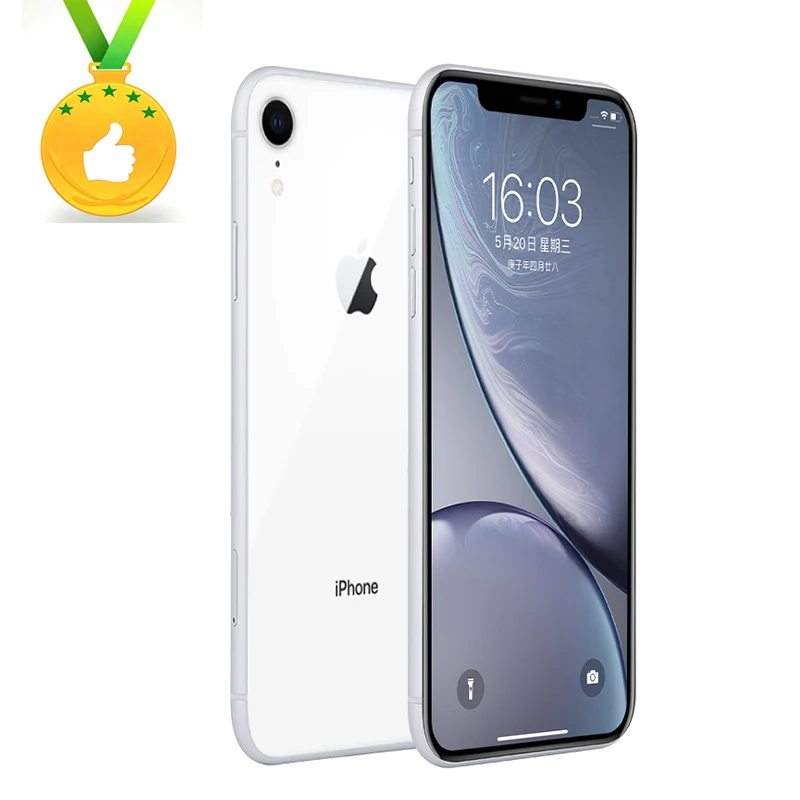 

iPhone XR Smartphones 6.1inch A12 Face Unlocked 3+64/128/256GB Cellphones LTE 4G 7+12MP 1SIM Card NFC Mobile Phone