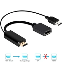 4k usb powered hdmi compatible male to dp display port female converter adapter devices hdmi compatible dp active usb power supp
