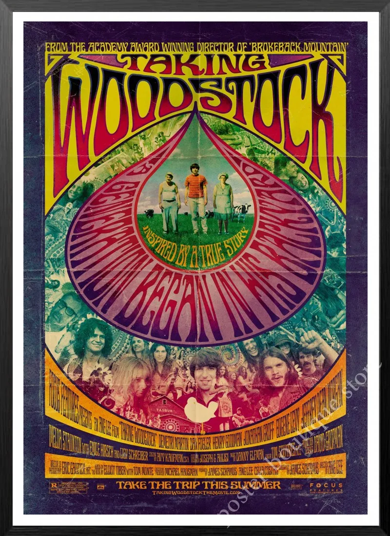 Коллекция 1969 года настенные декоративные постеры Woodstock в стиле