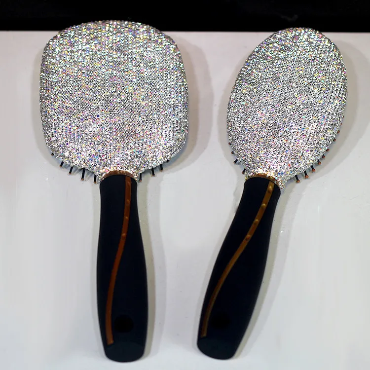 Роскошный креативный гребень для макияжа с кристаллами массажная расческа