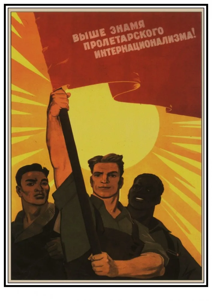 Вторая мировая война, ленинистская политагитация, СССР, CCCP Ретро плакат, крафт-бумага, бумажные настенные декоративные винтажные плакаты 3