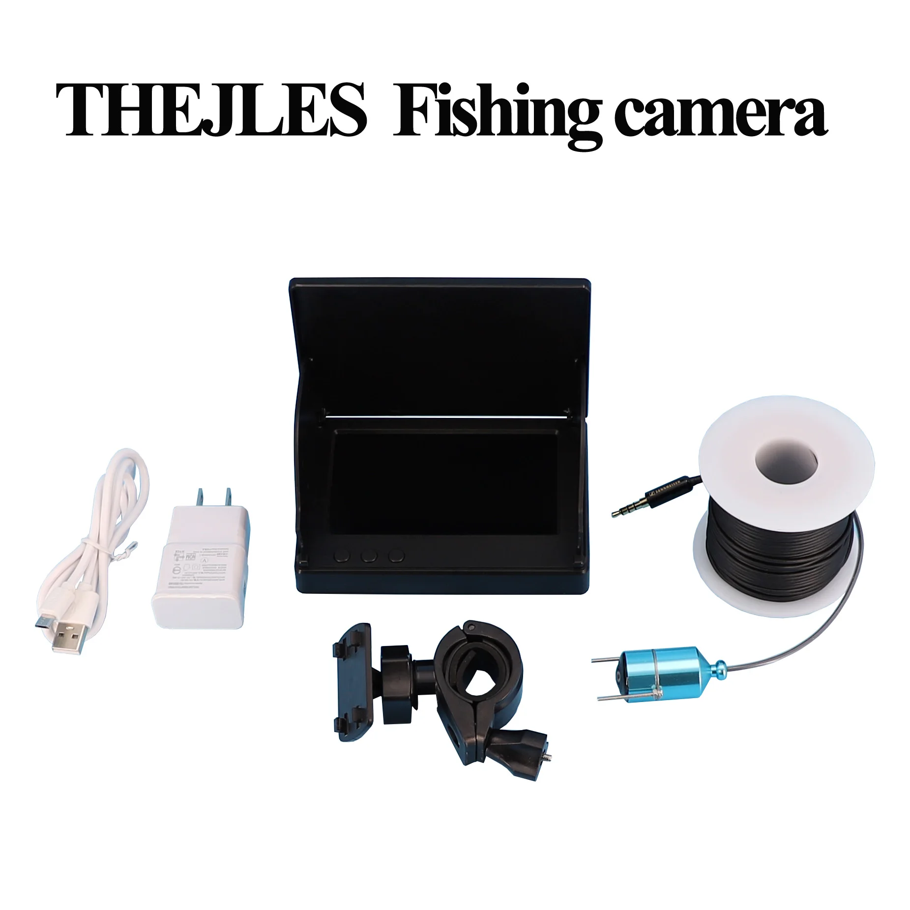 HD 200W Pixels Underwater Camera 15m Ice Fishing Cable 4.3" LCD Monitor 4PCS LED Night Vision For | Спорт и развлечения