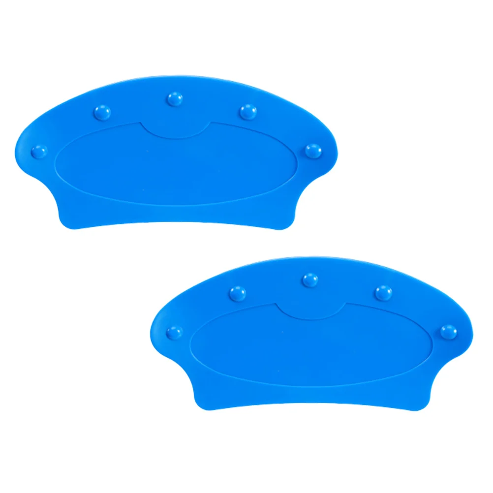 

2 Pcs 21.5x10cm Blue Playing Holders Hands-free Fan Shape Poker Frames Poker Rack