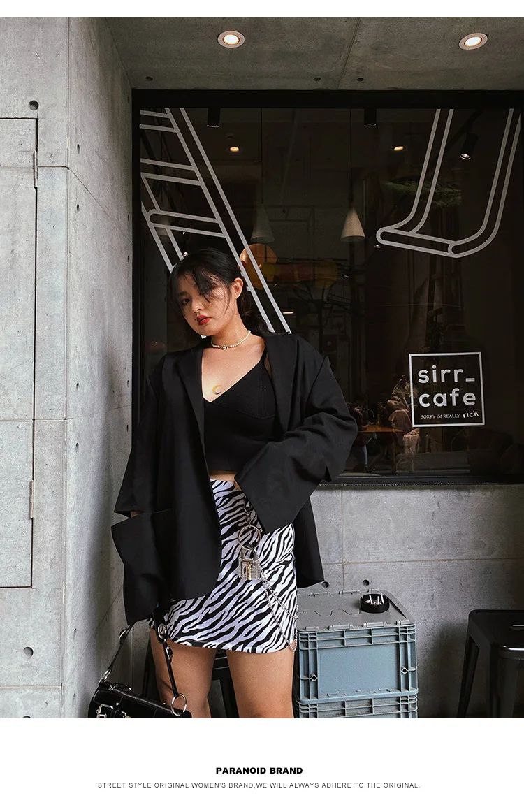 

Small temperament blazer female atmosphere slim loose hole jacket tide