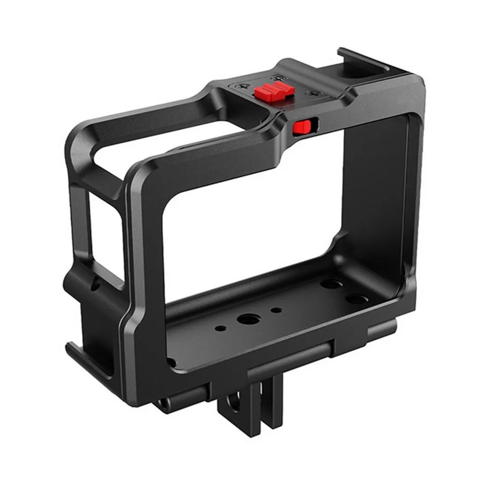 

Metal Camera Cage for Insta360 ONE R Camera Accessories with Double Cold Shoes Protector LED Light Microphone Extension Case