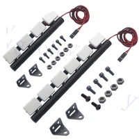 rc car body shell roof led light bar with square light cover for traxxas trx 4 scx10 90027 90046 rc4wd d90 110 rc crawler