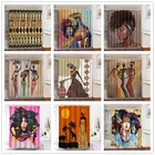 Индийская Женская занавеска для душа в ванную комнату, африканская Водонепроницаемая занавеска из полиэстера, декоративная занавеска для ванной, экран для глаз