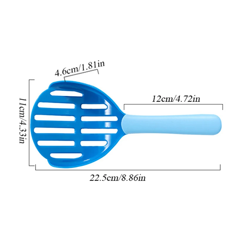 

Plastic Pooper Pet Cleaning Tool Cat Litter Shovel Cat Sand Scoopers Pet Supplies Hollow Out Color Matching Cat Litter Shovel