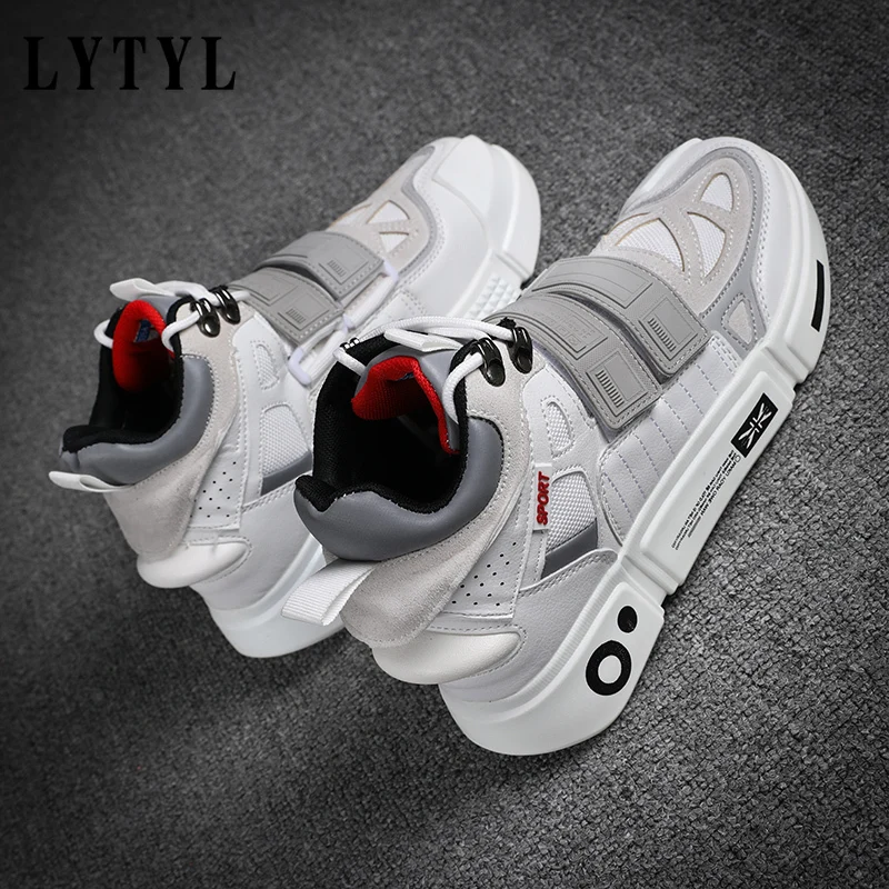 

New Running Shoes for Men Lightweight Breathable High Top Sneakers Men's Shoes Outdoor Cushioning Athletic Sport Shoes B20-542